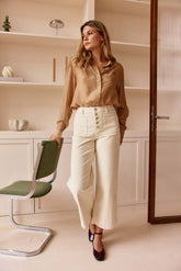 Atlanta - Pantalon large en velours
