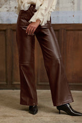 Atlanty - Pantalon large en cuir