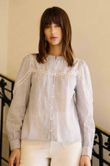Bayen - Blouse à col mao
