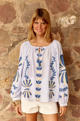 Biha - Blouse ample à broderies