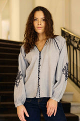 Blena - Blouse brodée