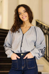 Blena - Blouse brodée
