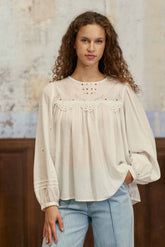 Brany - Blouse brodée
