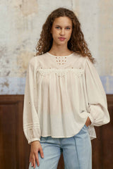Brany - Blouse brodée