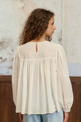 Brany - Blouse brodée