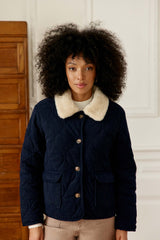 Nattia - Manteau en velours