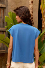 Tunset - T-shirt ample brodé