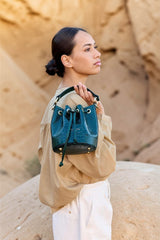 Aimmy - Sac cuir effet croco