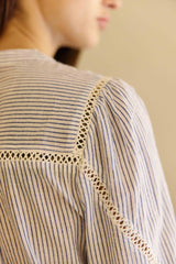 Bayen - Blouse à col mao