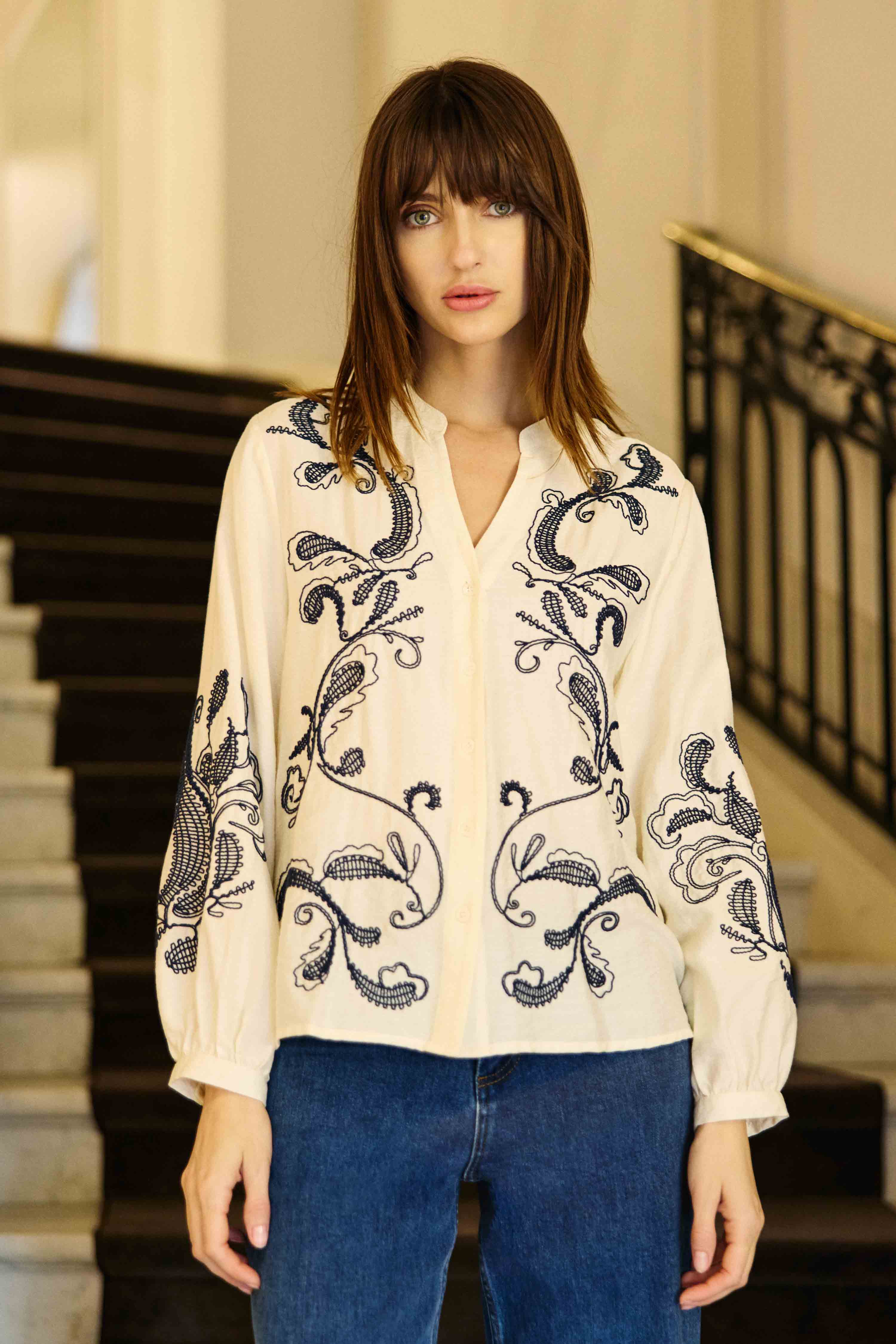 Beyta - Blouse brodée