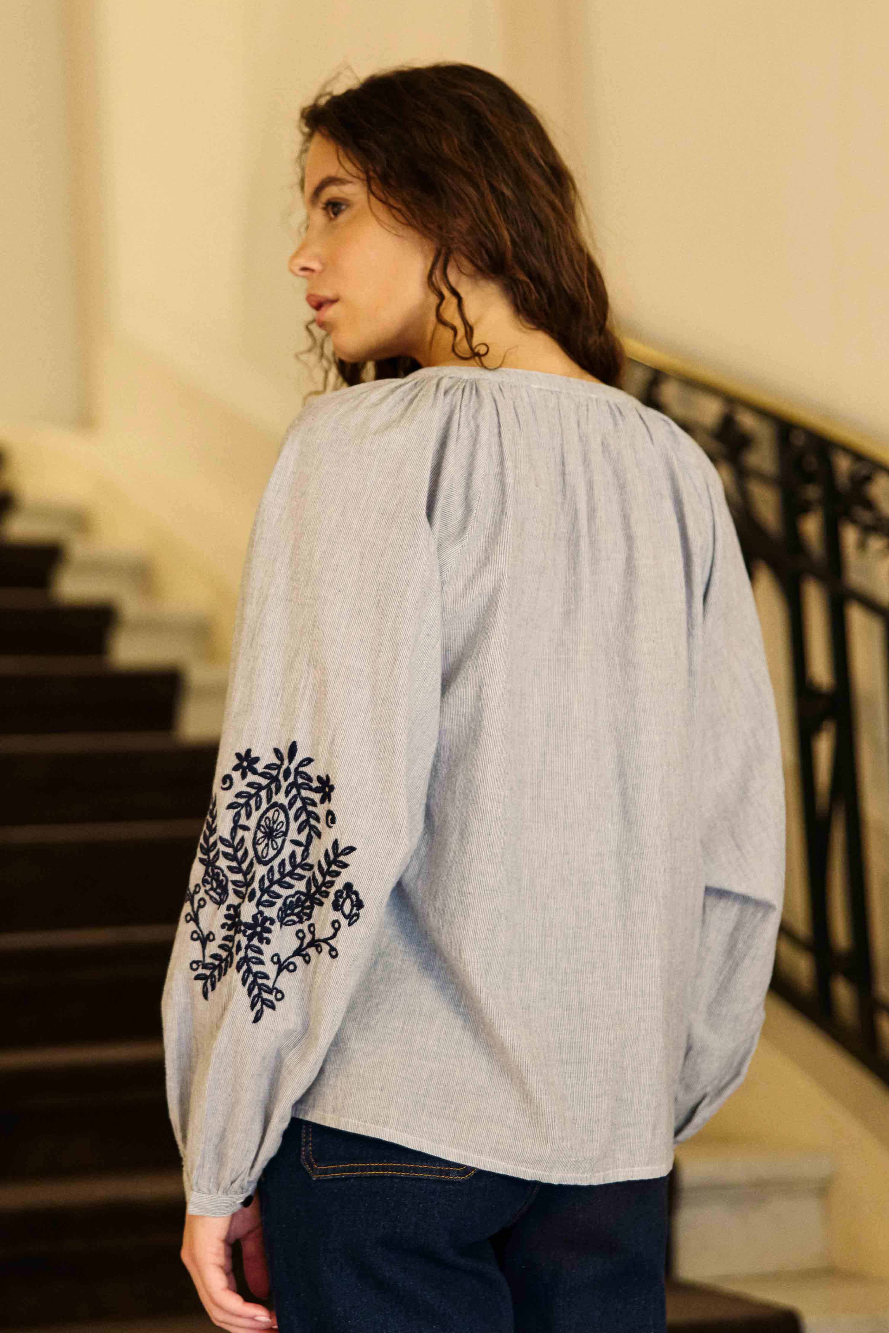 Blena - Blouse brodée