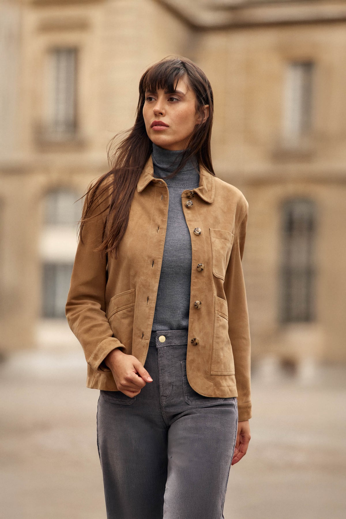 Fauline - Veste en cuir