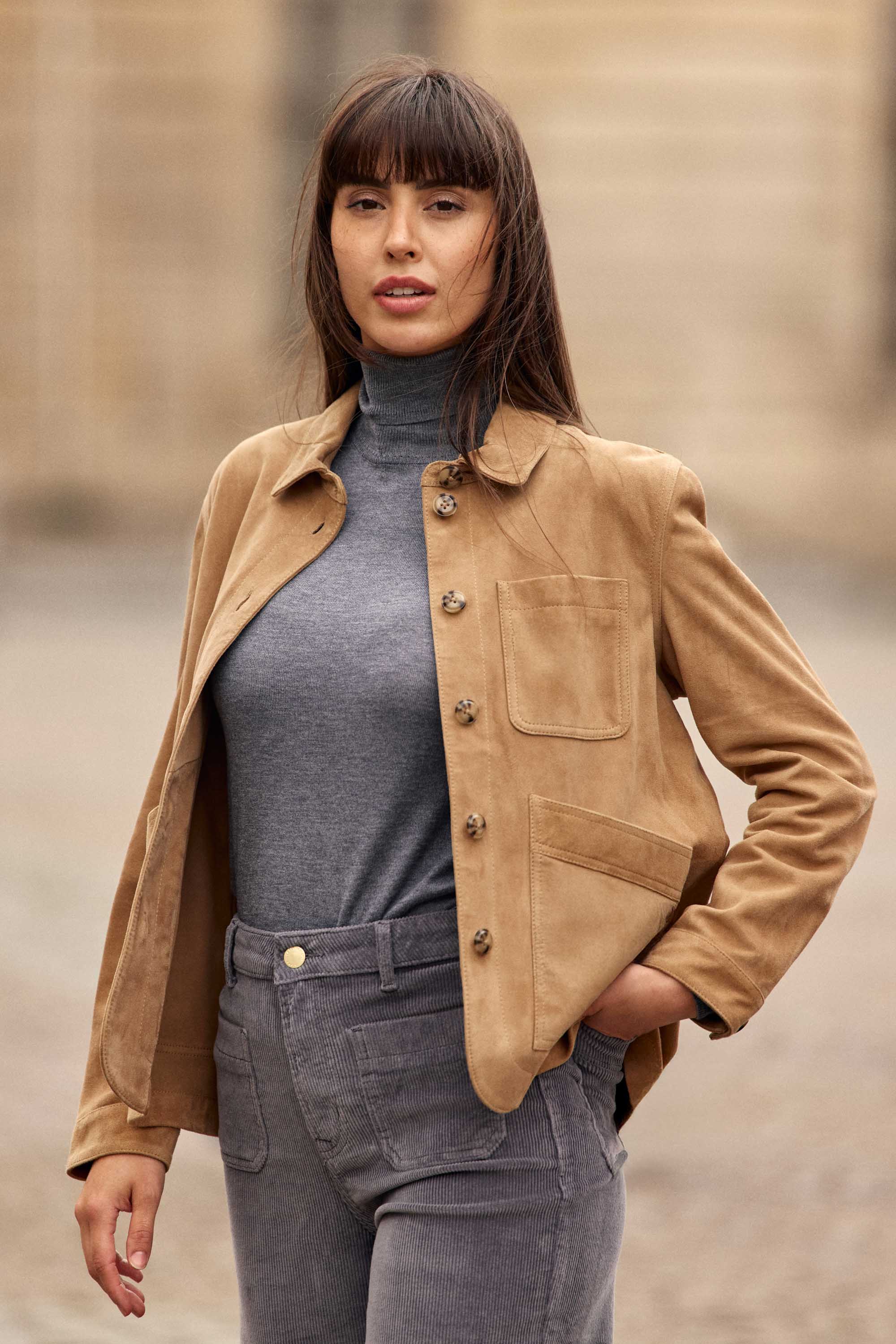Fauline - Veste en cuir