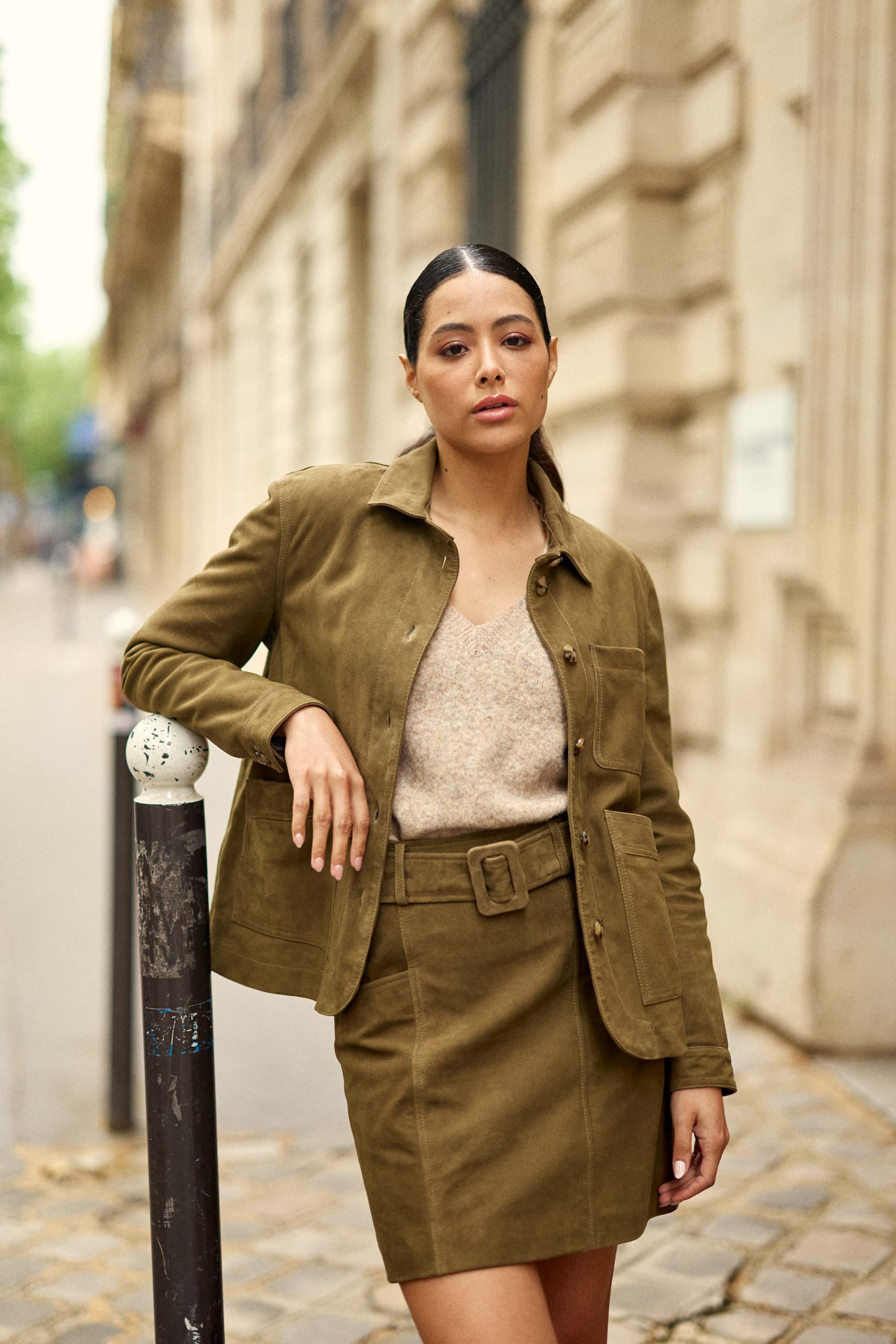 Fauline - Veste en cuir