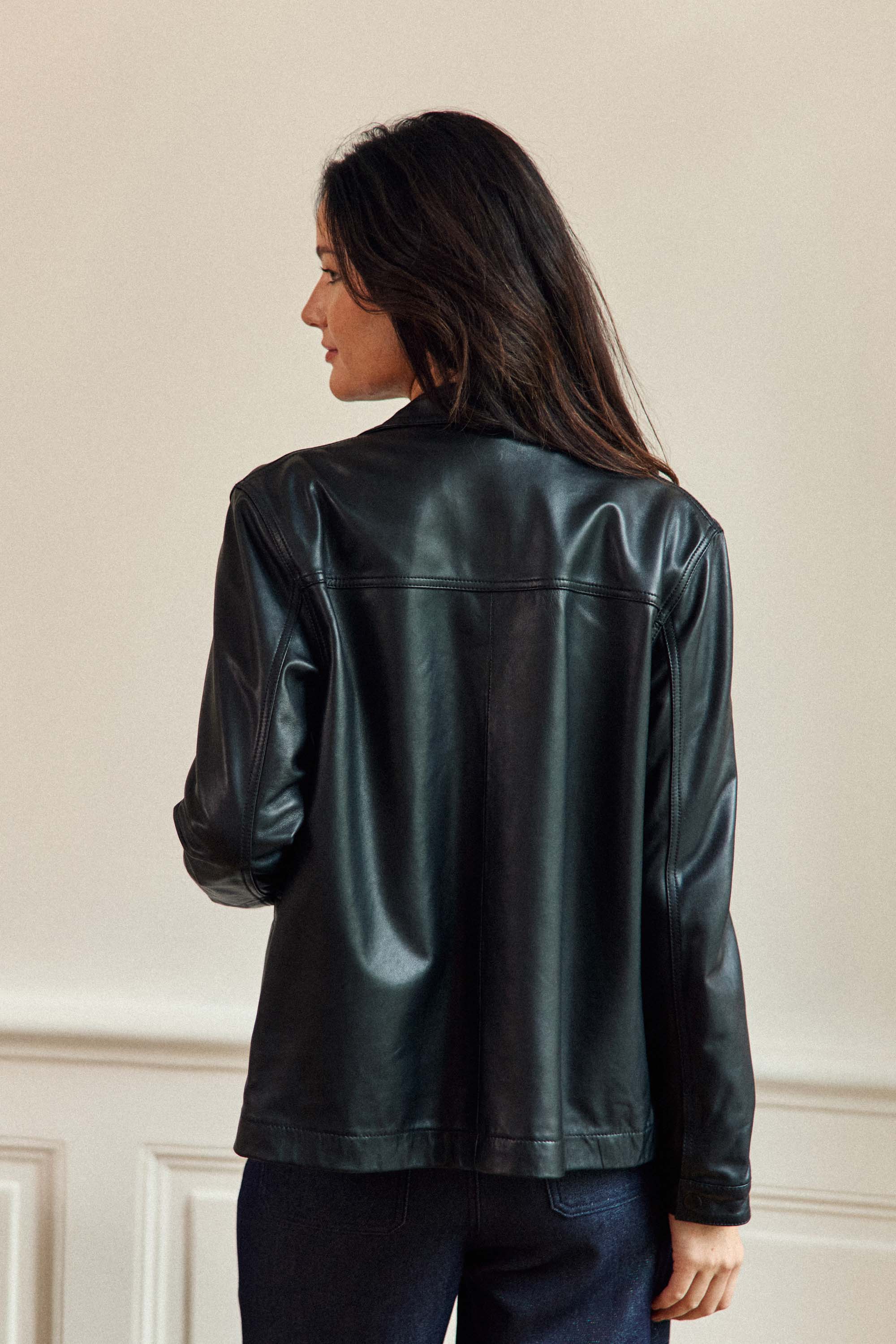 Fauline - Veste en cuir