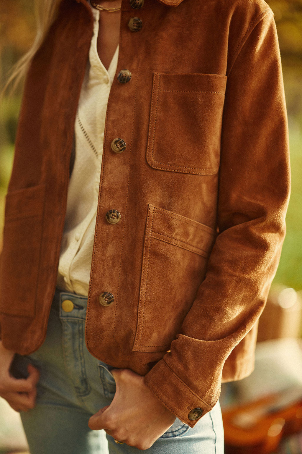 Fauline - Veste en cuir
