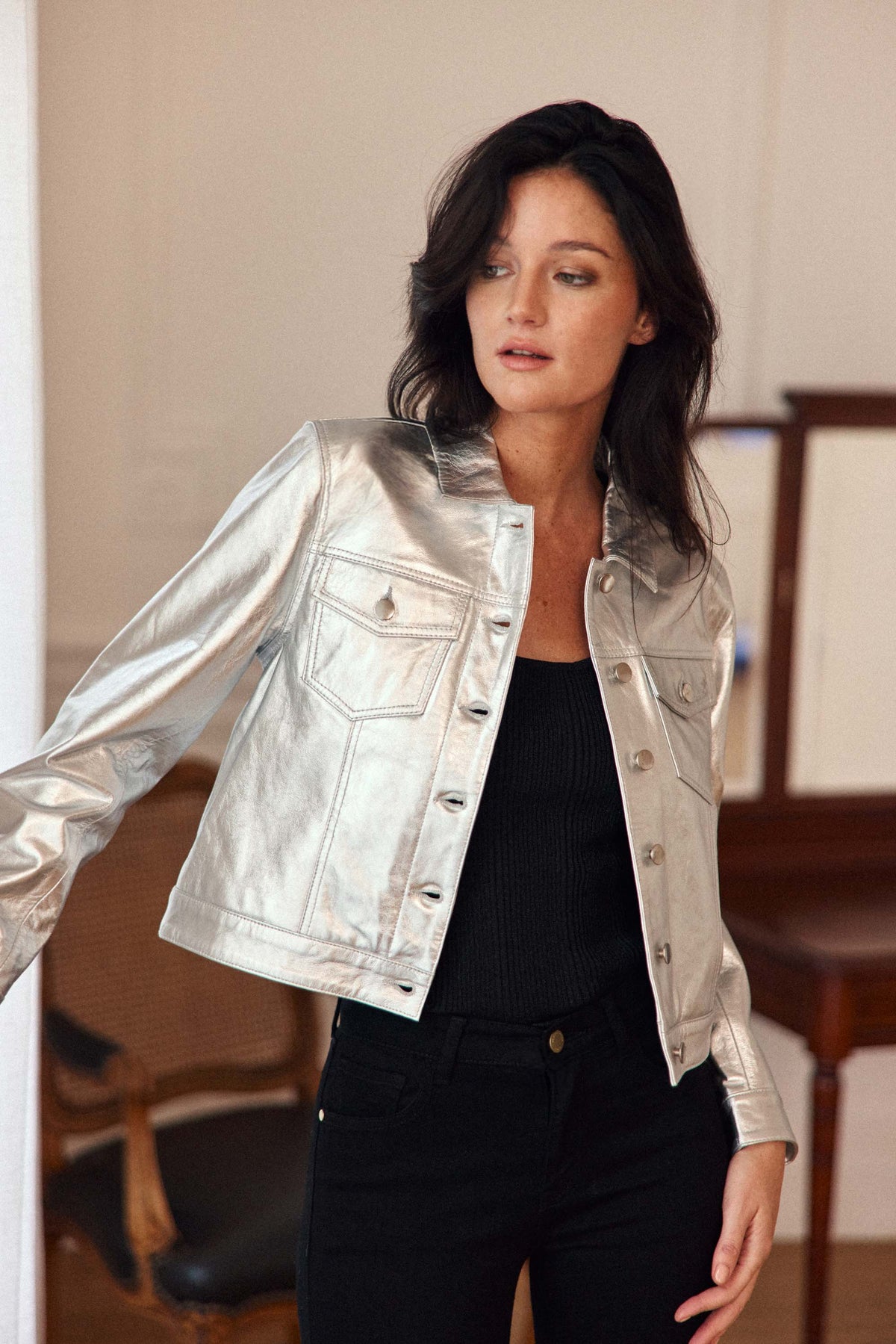 Ferena - Veste en cuir