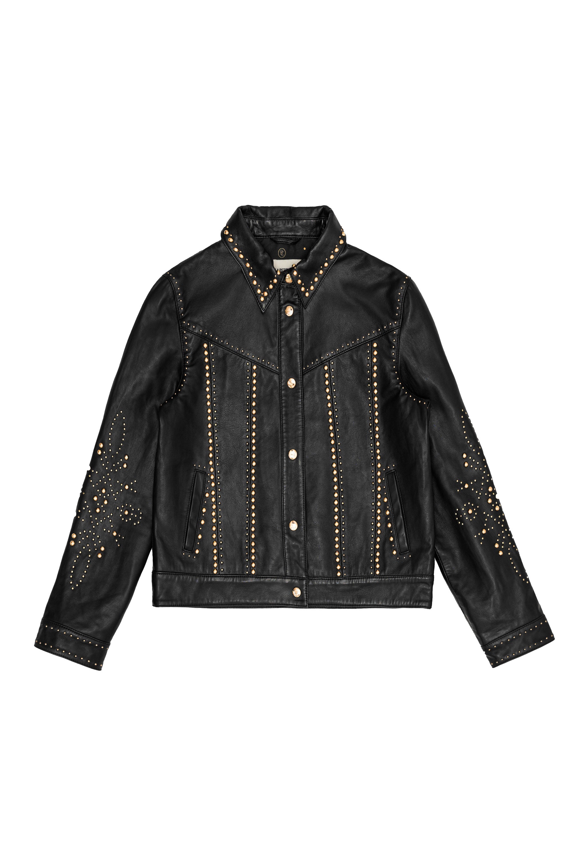 Firna - Veste en cuir cloutée