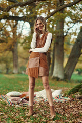 Flavy - Jupe courte en cuir
