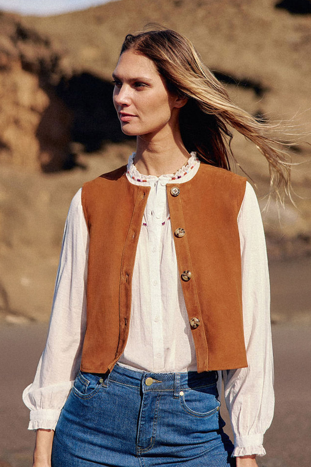 Flora - Veste en cuir