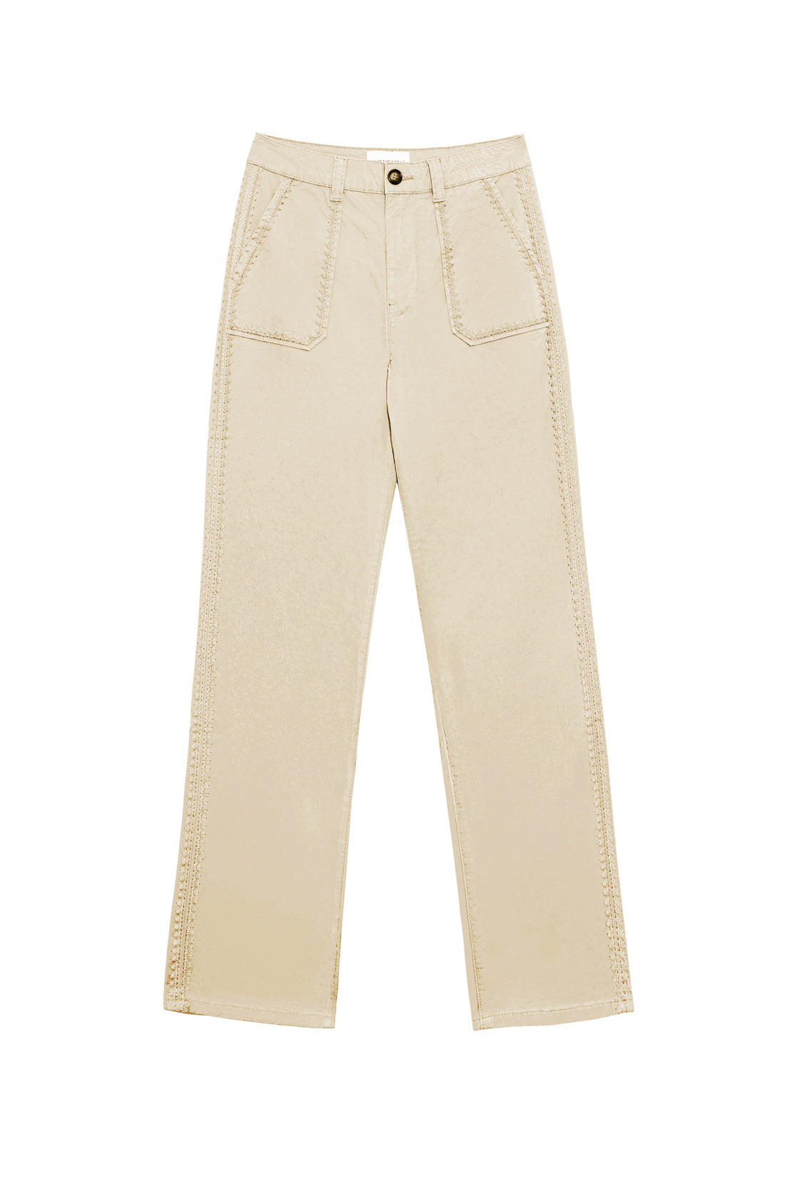 Pantalon droit beige clair - Marisol