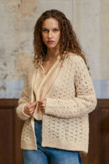 Milene - Gilet en maille ajouré