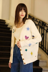 Moka - Gilet brodé