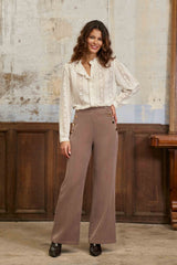 Paddy - Pantalon droit à pont