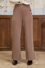 Paddy - Pantalon droit à pont