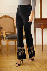 Palmera - Pantalon flare en velours