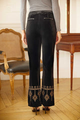 Palmera - Pantalon flare en velours