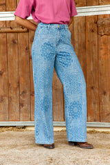 Petronia - Jean large jacquard