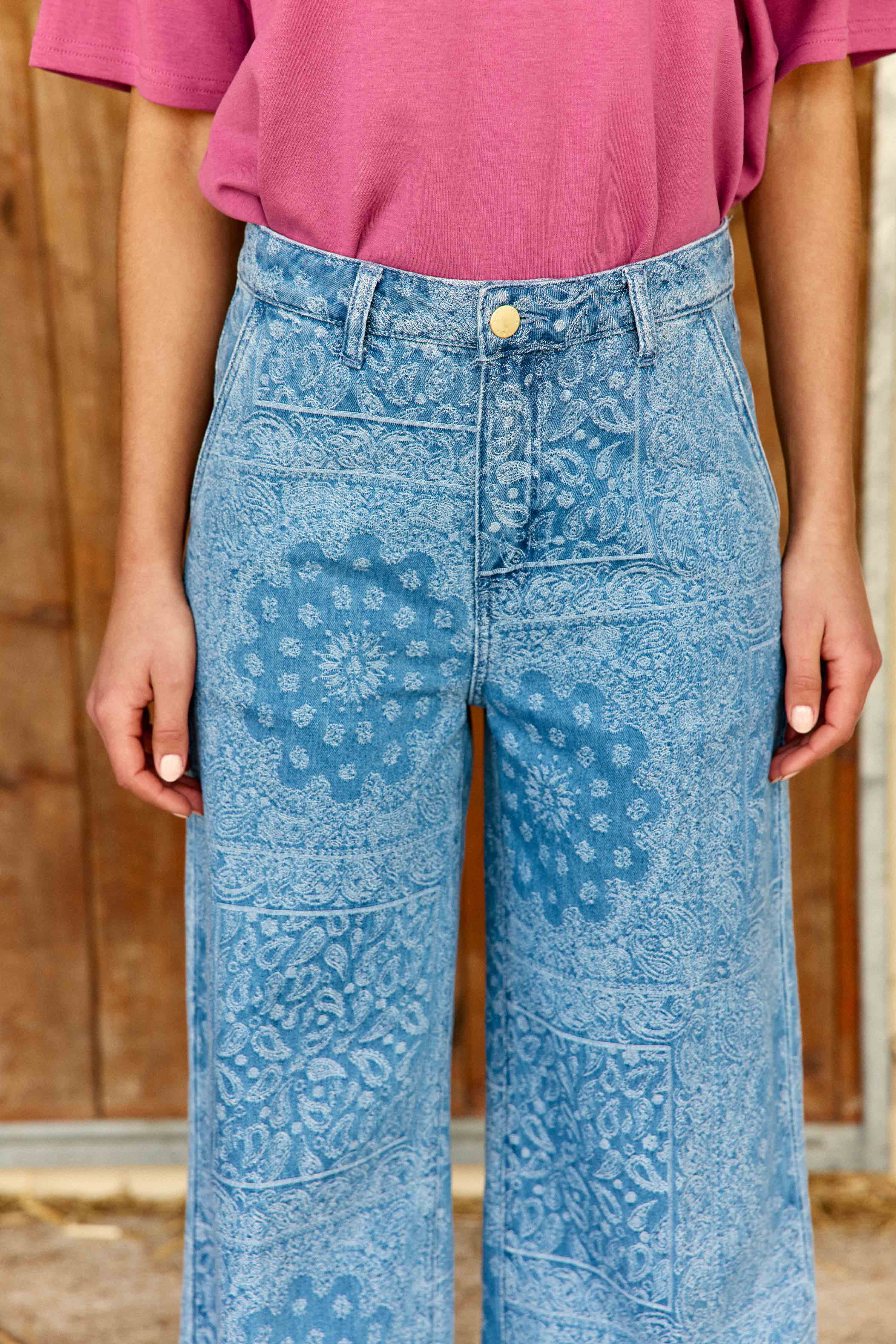 Petronia - Jean large jacquard