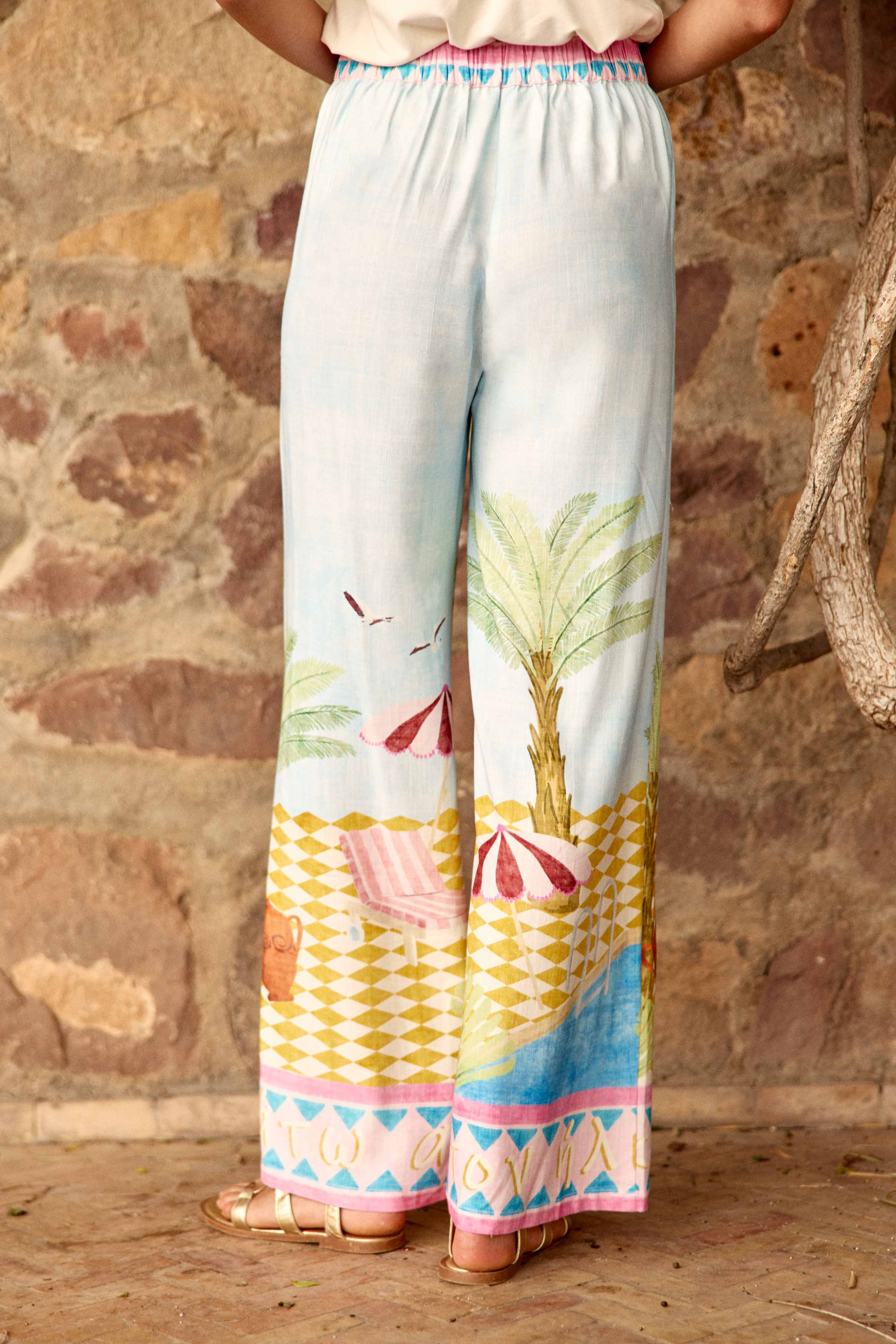 Polia - Pantalon fluide imprimé