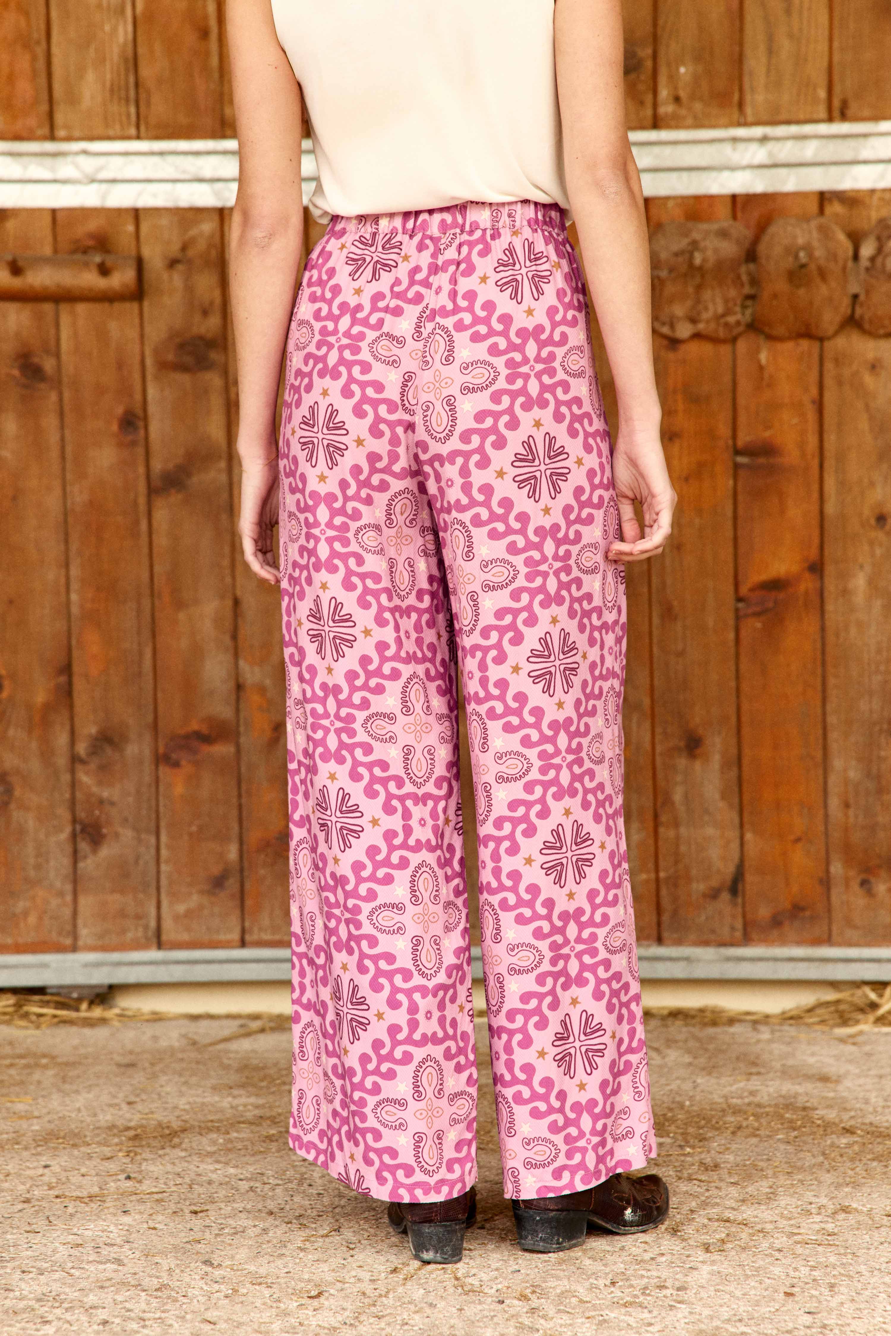 Pozo - Pantalon fluide imprimé