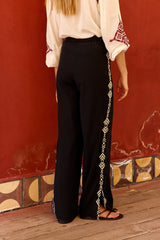 Pozoy - Pantalon fluide droit