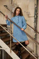 Raity - Robe courte col officier