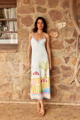 Rinan - Robe longue imprimée