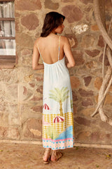 Rinan - Robe longue imprimée