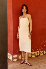 Rivan - Robe midi droite
