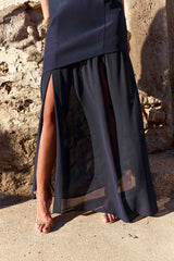 Rosemonde - Robe bustier asymétrique