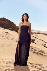 Rosemonde - Robe bustier asymétrique