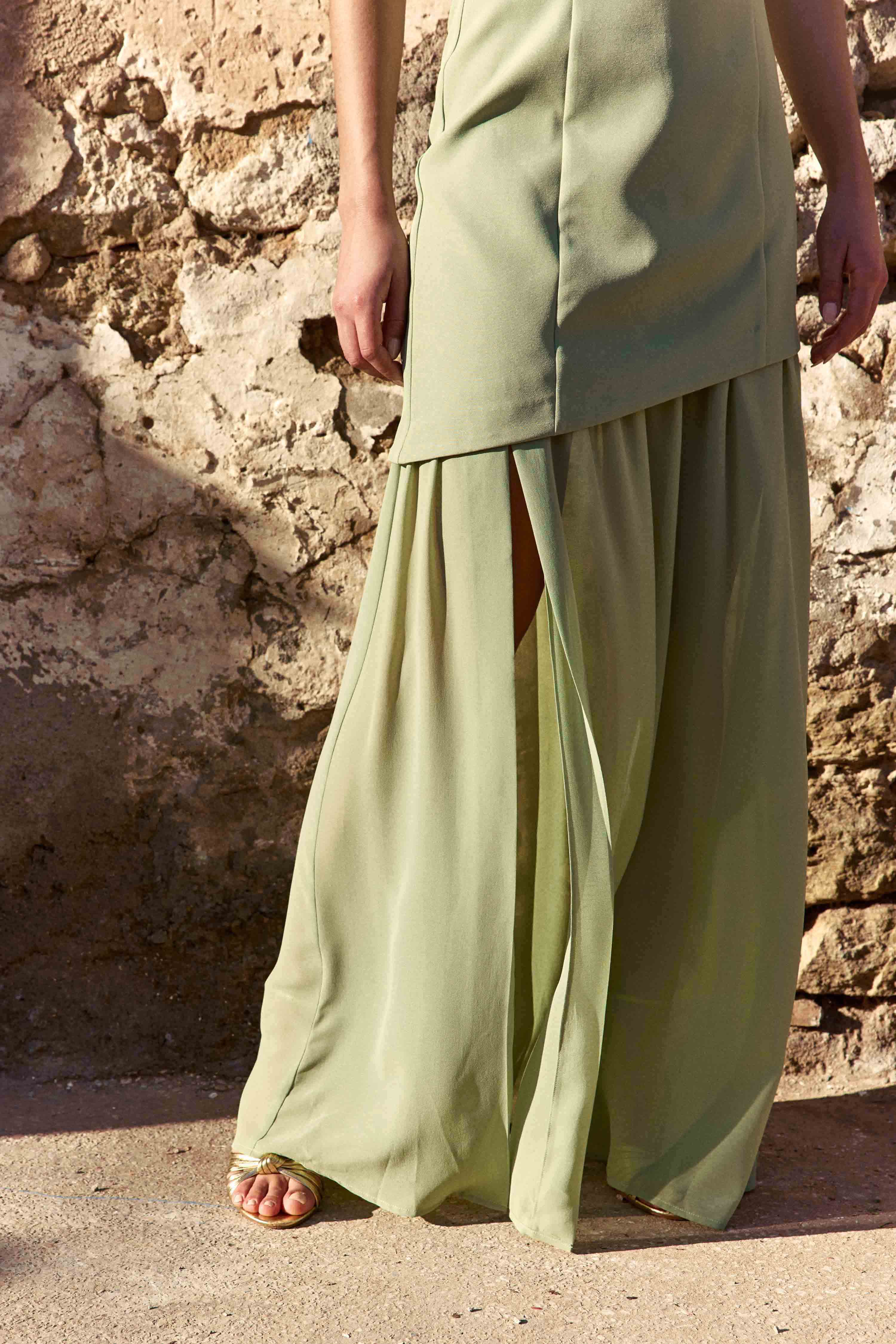 Rosemonde - Robe bustier asymétrique