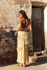 Rosilda - Robe longue à volants