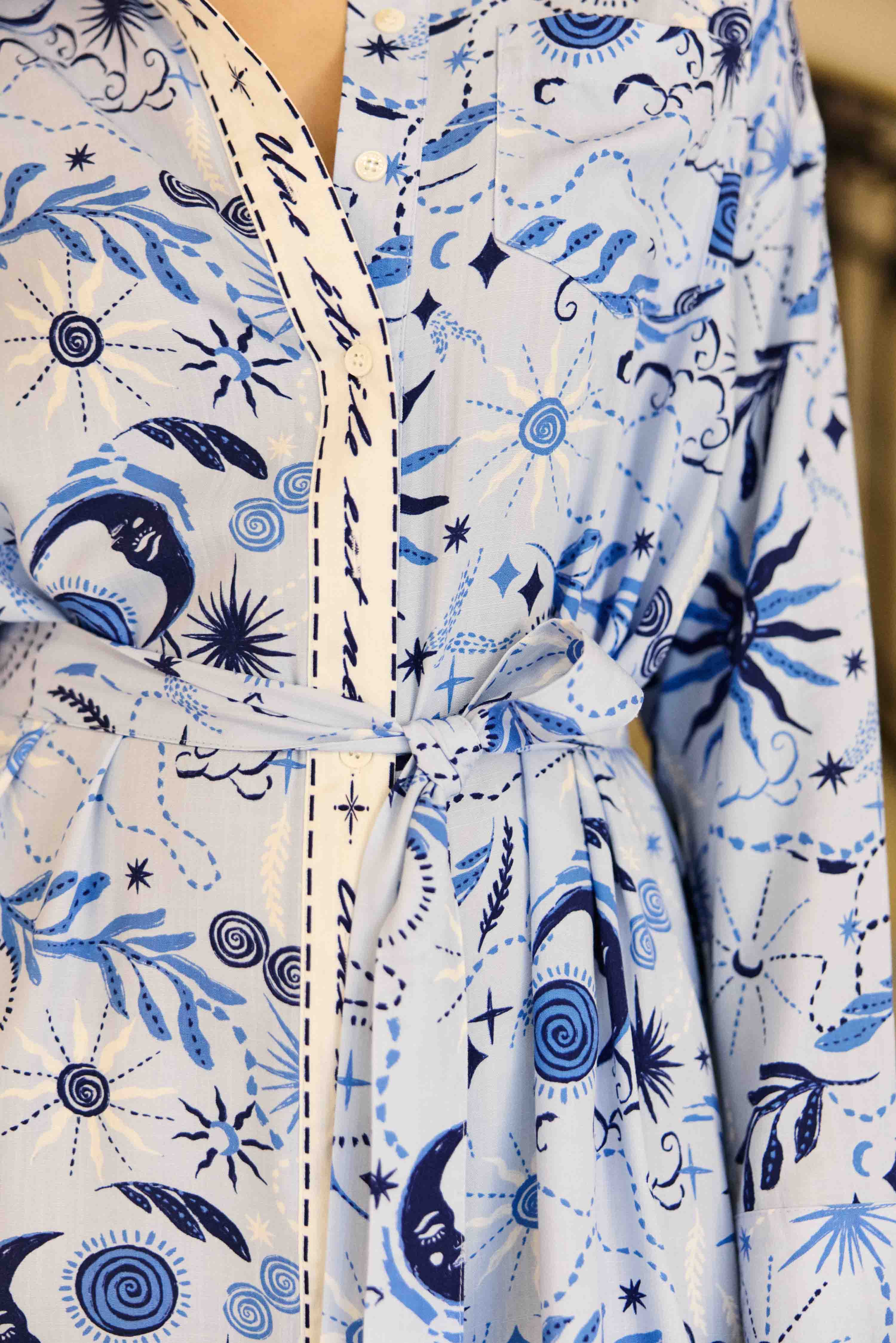 Ruan - Robe chemise à imprimés