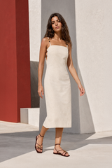 Rivan - Robe midi droite