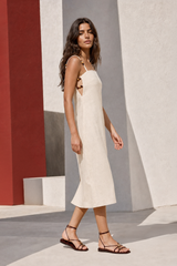 Rivan - Robe midi droite