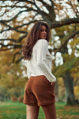Sidra - Short en cuir