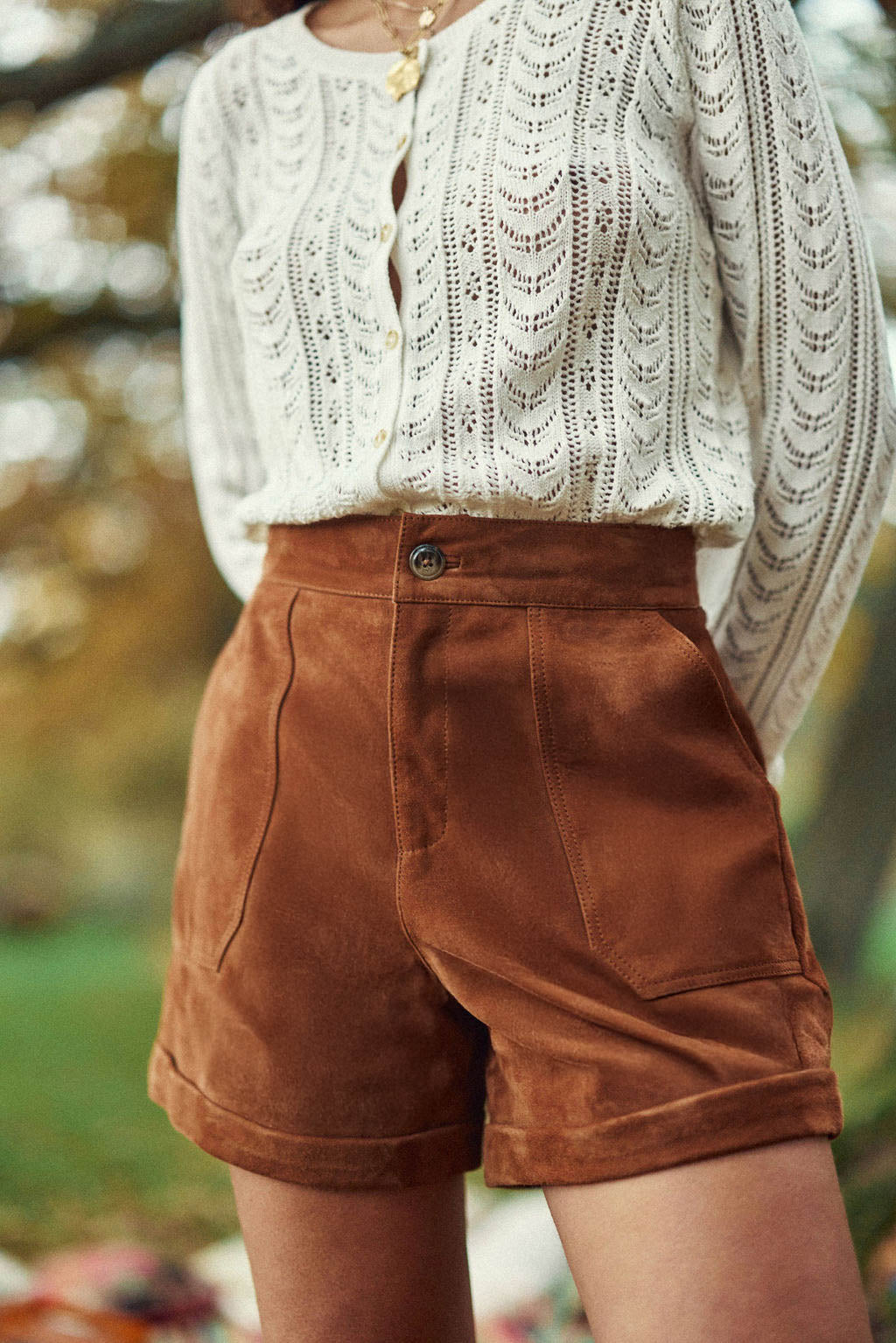 Sidra - Short en cuir