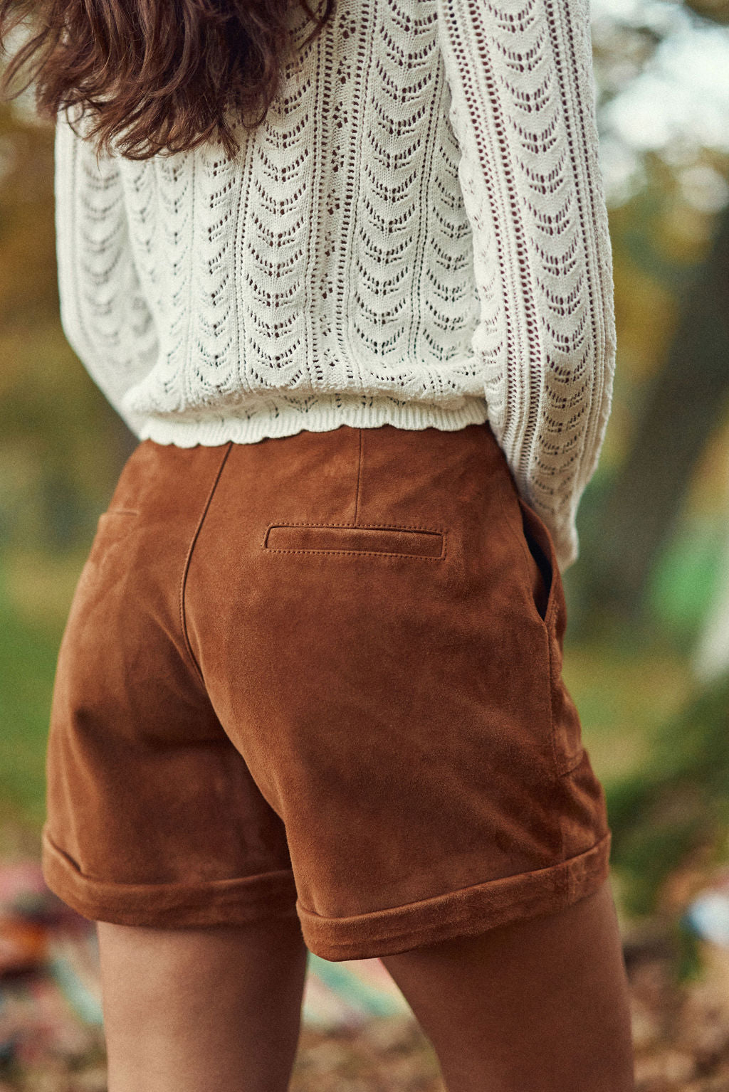 Sidra - Short en cuir